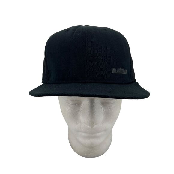 Nike LeBron James Hat Mens Black Adjustable Snapback Mesh S+ Pro Cap LJ Logo - Picture 1 of 12